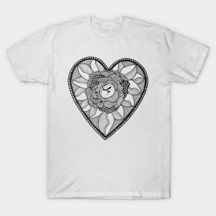 Mouse asleep in flower head T-Shirt